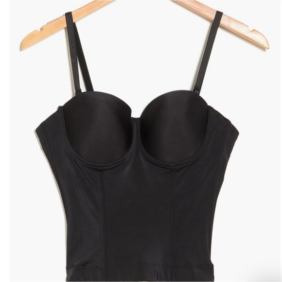 Nicole Miller Micro Boned Bustier Women’s Bra Strapless - Picture 2 of 3